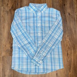 Southern Tide Boys Blue Plaid Shirt